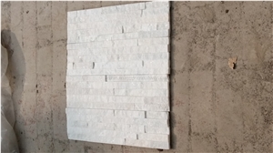 Own Factory, White Quartzite Cultured Stone, Pure White Quartz Ledge Stone, White Stacked Stone Veneer, Corner Stone, Feature Wall, Xiamen Winggreen Manufacturer