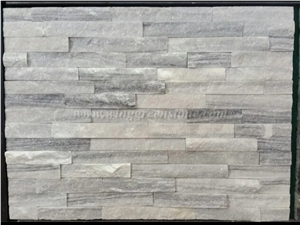White Quartzite Cultured Stone, Competitive Price Wall Cladding for Decoration, Stacked Stone Veneer, Winggreen Stone