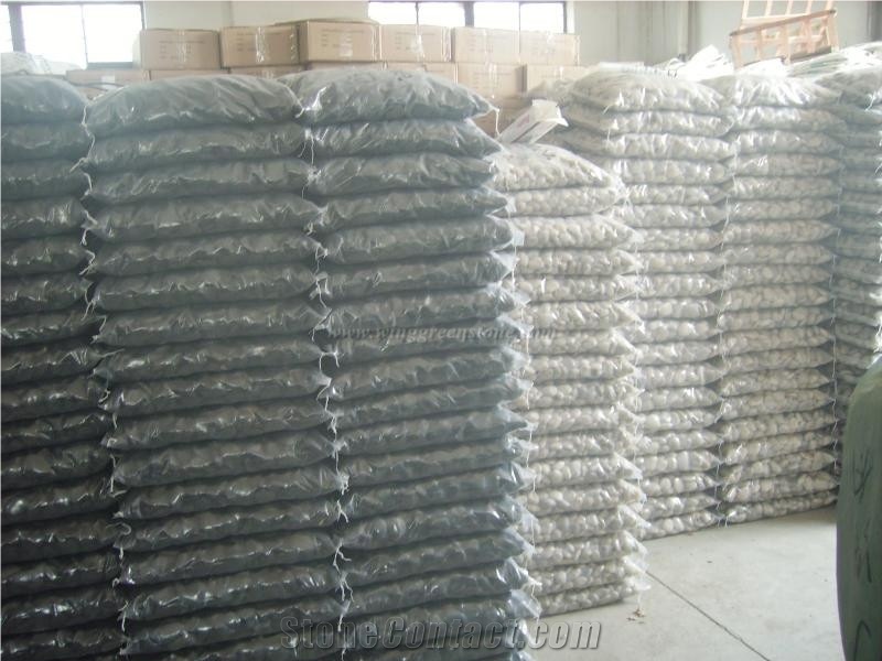 Yellow Pebble Stone, High Polished River Stone, Pebble Stone for Driveways or Walkways, Cobble Stone, Winggreen Stone