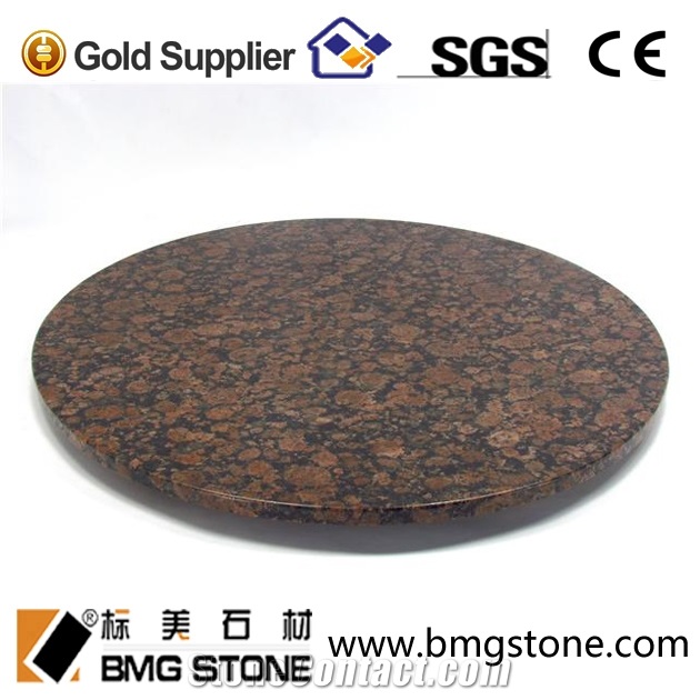 Baltic Brown Granite Table Tops, Round Table Top