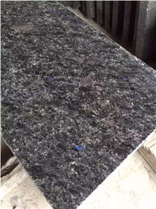Blue in the Night Granite Slab Tile, Angola Black