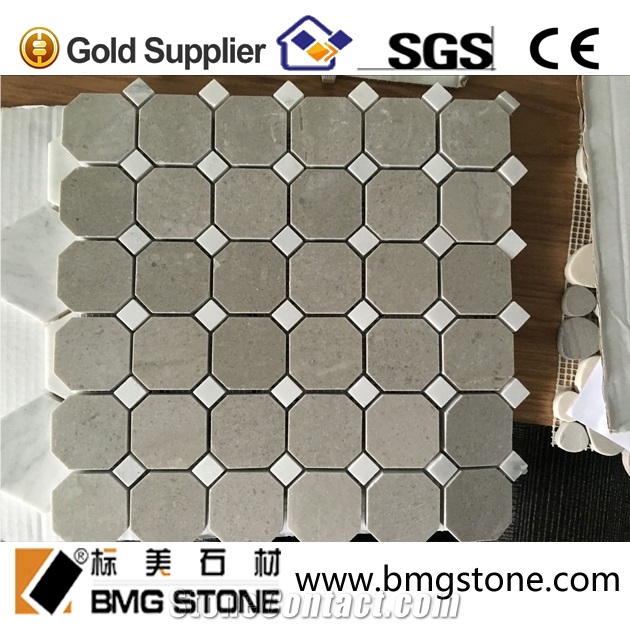 Cinderella Grey Marble Mosaic Shay Grey Mosaic
