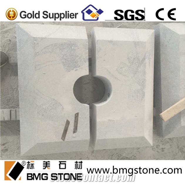 Dark Grey Granite Honed G654 Cap Stones, Pier Caps