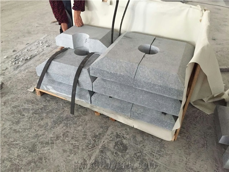 Dark Grey Granite Honed G654 Cap Stones, Pier Caps