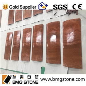 Natural Wooden Marmo Yellow Column for Decoration