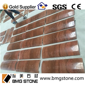 Natural Wooden Marmo Yellow Column for Decoration