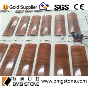 Natural Wooden Marmo Yellow Column for Decoration