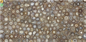 Polished Yellow Agate Semiprecious Stone Slabs