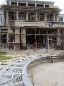 G682, Yellow Granite, Sunset Gold, China G682, Yellow Rustic Granite, Column, Hollow Column, Solid Column, Rome Column, Baluster, Blastrade, Base, Handrail, Wall Stone, Wall Cladding, Facade Stone
