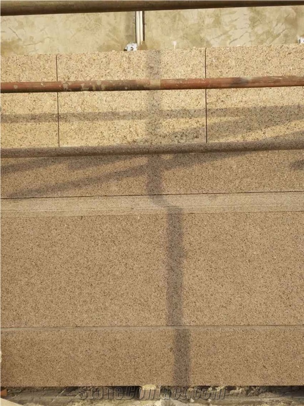 G682, Yellow Granite, Sunset Gold, China G682, Yellow Rustic Granite, Wall Stone, Wall Cladding, Facade Stone