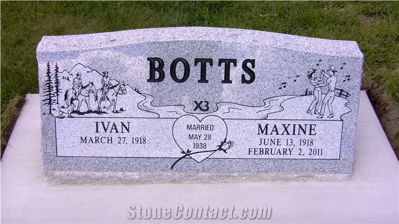American Style Slant Monuments G603 Granite Carved Statues Tombstone,Gravestone,Headstone,