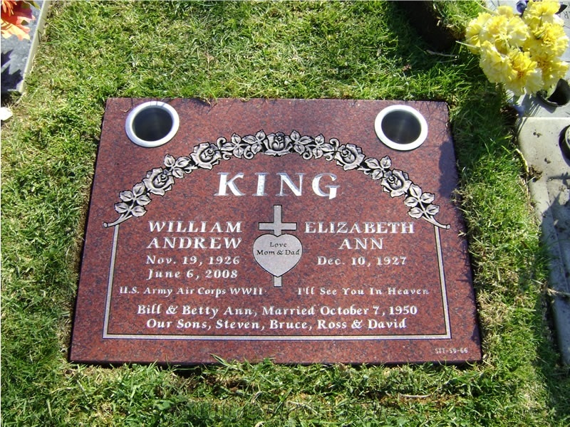 Flat Style Headstone for European & Us Market
