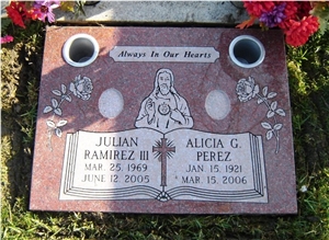 Flat Style Headstone for European & Us Market