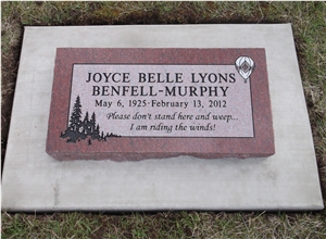 Flat Style Headstone for European & Us Market