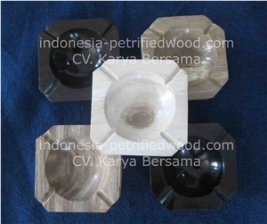 Petrified Wood Ashtrays