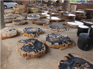 Petrified Wood Tables, Dinner Table