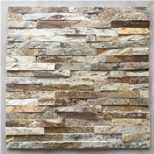 Good Quality Wall Cladding Stone Multicolor Quartztite Cultured Stone