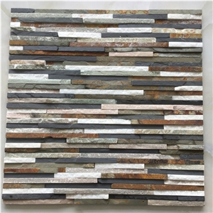 Good Quality Wall Cladding Stone Multicolor Quartztite Cultured Stone