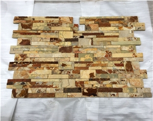Nature Golden Slate Cultured Stone for Decoration