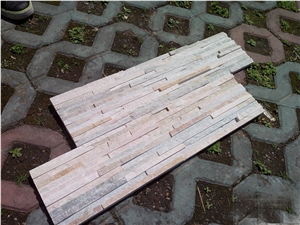 Pink Quartzite China Wall Panel Nature Culture Stone/Stacked Stone/Veneer 60x15cm Rectangle