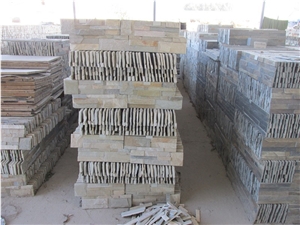 Pink Quartzite China Wall Panel Nature Culture Stone/Stacked Stone/Veneer 60x15cm Rectangle