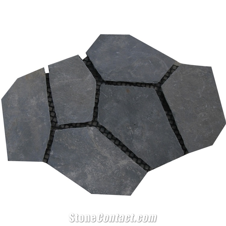 Smc-B020 Natural S1120 Rusty Slate Flagstone Pattern/Crazing Paving Stone/Irregular Mesh Paver