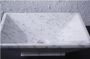 Bianco Carrara Sinks,Natural Stone Vessel ,Kitchen Sinks,Bathroom Sinks,Wash Bowls,Rectangle Sinks