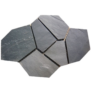 Black Rustic Slate Flag Stone Floor Covering Paving