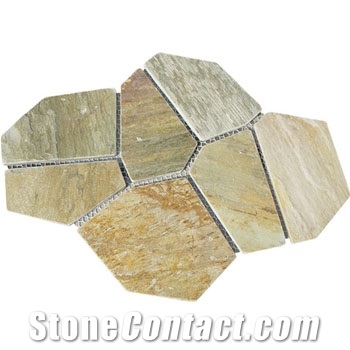 Black Rustic Slate Flag Stone Floor Covering Paving