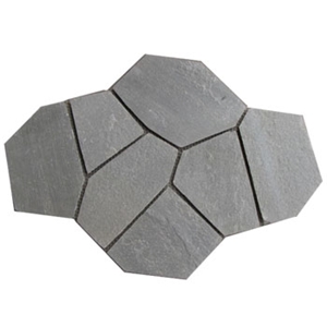 Black Rustic Slate Flag Stone Floor Covering Paving