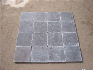 China Blue Limestone Honed & Tumbled Floor Covering Tiles,Floor Pavers