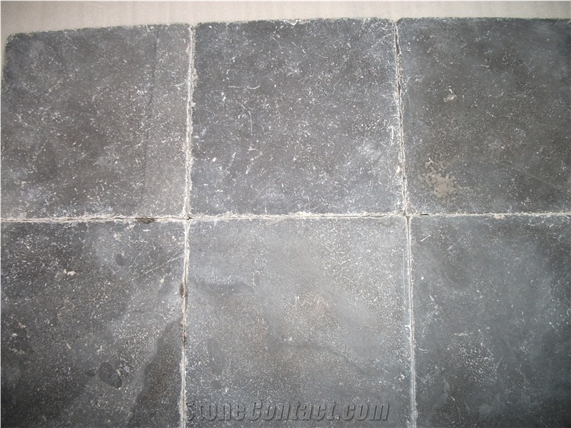 China Blue Limestone Honed & Tumbled Floor Covering Tiles,Floor Pavers