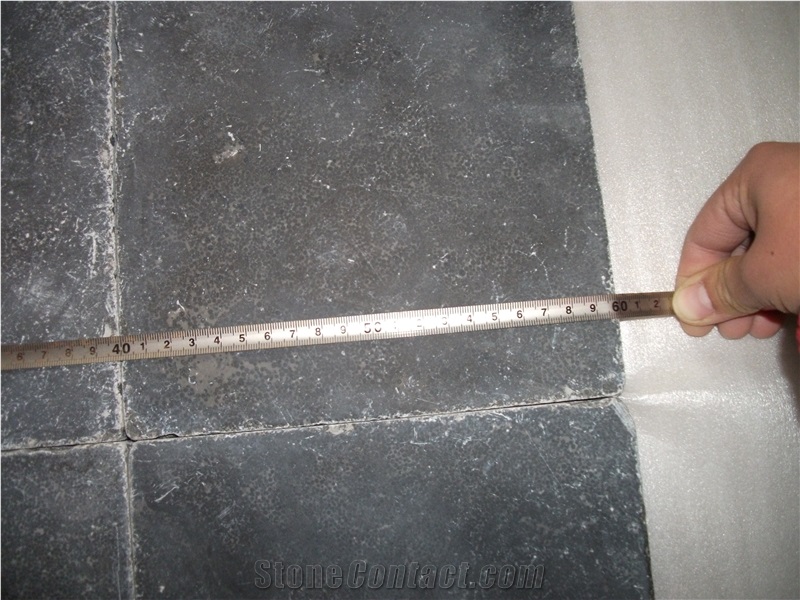 China Blue Limestone Honed & Tumbled Floor Covering Tiles,Floor Pavers