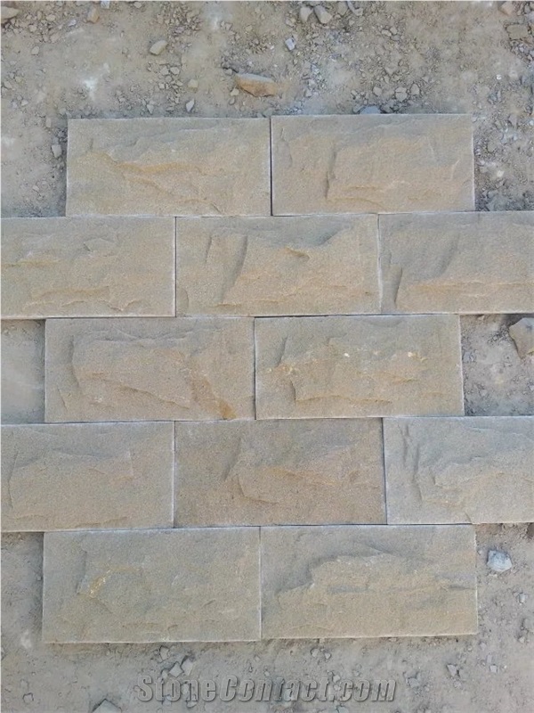 China Yellow Sandstone Wall Stone