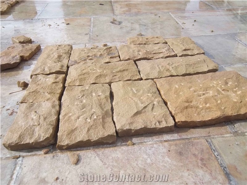 China Yellow Sandstone Wall Stone