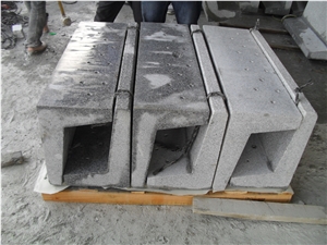 G603 China Light Grey Silver White Crystal White Star White Bianco Satini Flamed Building Stones Landscape Customized Stones Kerb Stone Side Stone