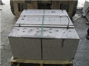 G603 China Light Grey Silver White Crystal White Star White Bianco Satini Flamed Building Stones Landscape Customized Stones Kerb Stone Side Stone