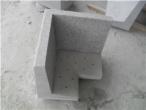 G603 China Light Grey Silver White Crystal White Star White Bianco Satini Flamed Building Stones Landscape Customized Stones Kerb Stone Side Stone
