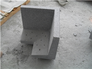G603 China Light Grey Silver White Crystal White Star White Bianco Satini Flamed Building Stones Landscape Customized Stones Kerb Stone Side Stone