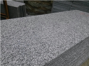 G603 China Light Grey Silver White Sesame White Bianco Crystal Sartini White Crystal Grey Granite Polished Tile Slab