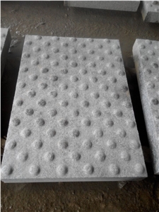 G603 White Sesame Crystal Sandblast Tactile Blind Paver