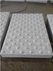 G603 White Sesame Crystal Sandblast Tactile Blind Paver