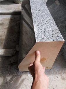 G623 China Light Grey White Pearl Bianco Sardo Sardina White Rosa Beta Crystal White Granite Kerbstone Boarder Roadstone Sidestone
