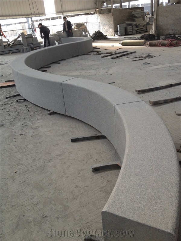 G654 China Dark Grey Granite Padang Dark Kobra Sesame Grey Impala Flamed Boarder Kerbstone Curb Road Stone