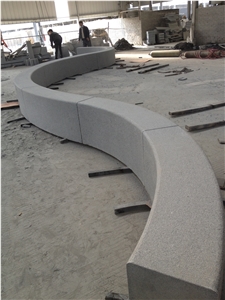 G654 China Dark Grey Granite Padang Dark Kobra Sesame Grey Impala Flamed Boarder Kerbstone Curb Road Stone