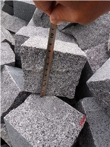 G654 China Dark Grey Padang Dark Kobra Sesame Grey China Impala Granite Natural Split Cleft Cube Paver Setts