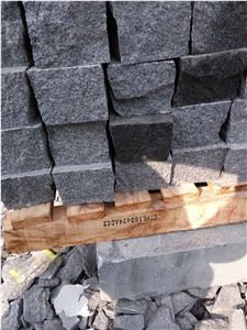 G654 China Dark Grey Padang Dark Kobra Sesame Grey China Impala Granite Natural Split Cleft Cube Paver Setts