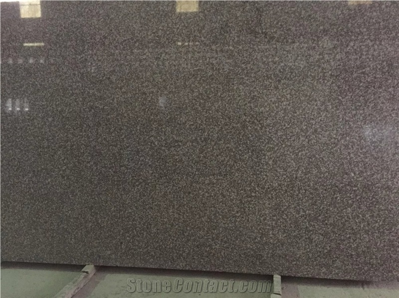 G664 Granite China Pink Rosa Luna Pearl Ruby Red Violet Luoyuan Red Polished Slabs & Tiles