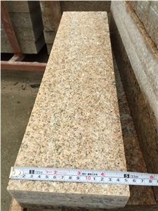 G682 China Yellow Granite Rustic Desert Yellow Sand Yellow Sunset Gold Granite Flamed Paver Cubestone Setts