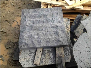 G684 China Black Basalt Black Galaxy Black Pearl Fuding Black Cleft Mushroom Wall Tile